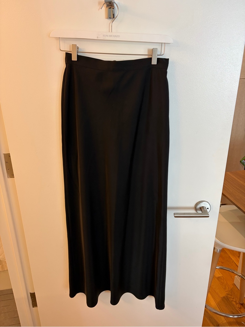 The Frankie Shop Black Maxi Skirt - Long Bias Silhouette